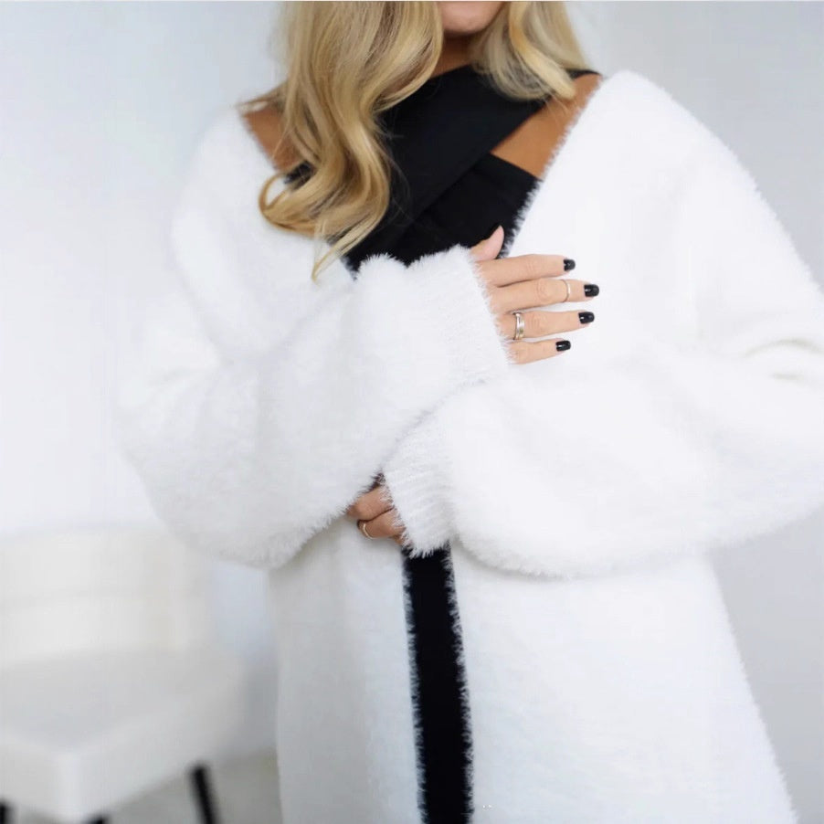 Manteau Long en Tricot