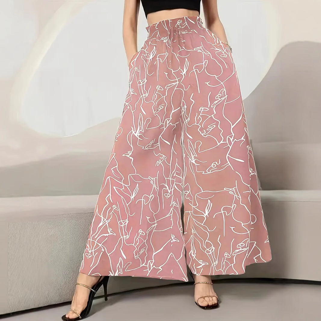 Jupe-pantalon graphique