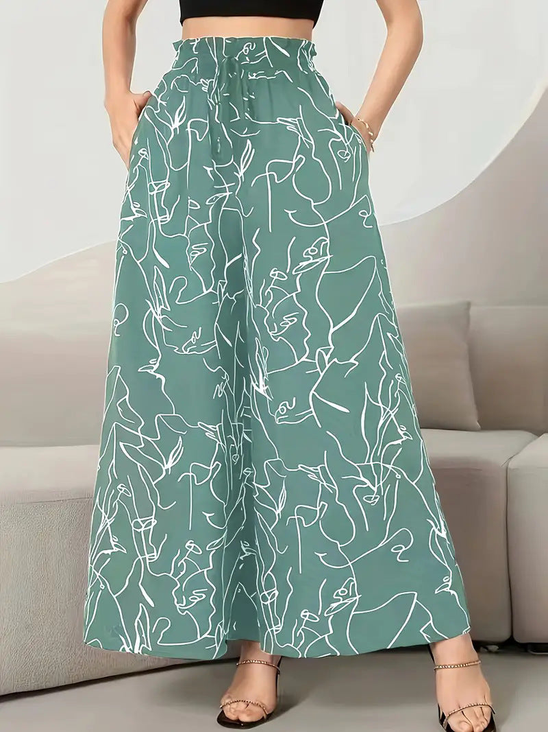 Jupe-pantalon graphique