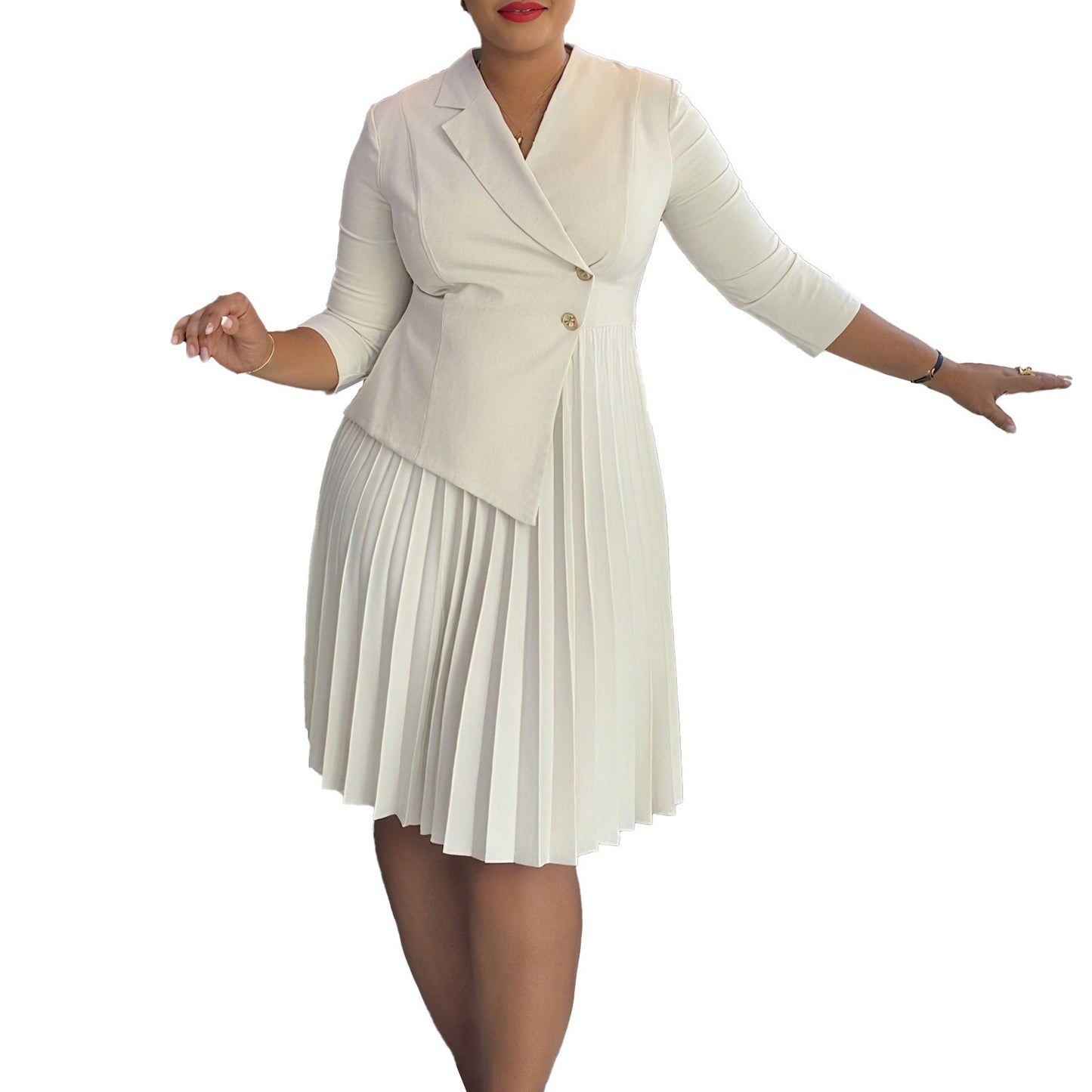 Robe plissée chic et tendance