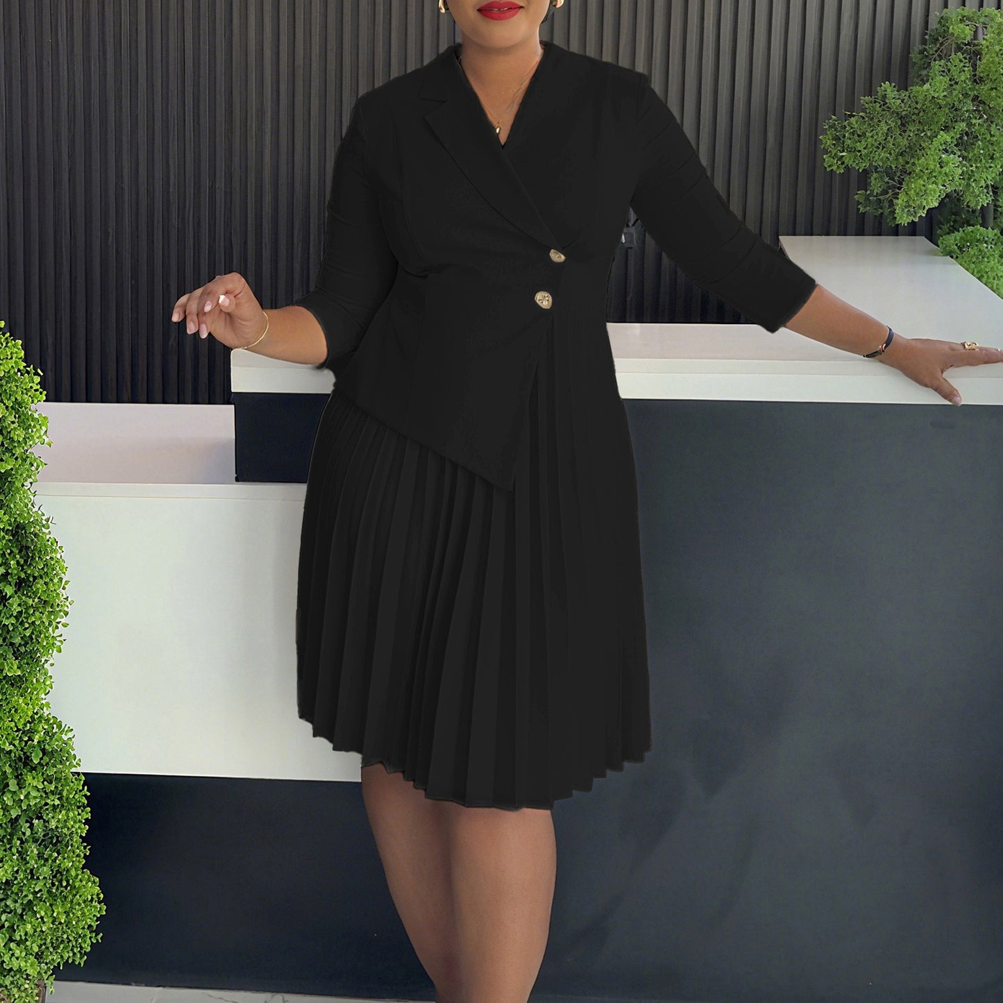 Robe plissée chic et tendance