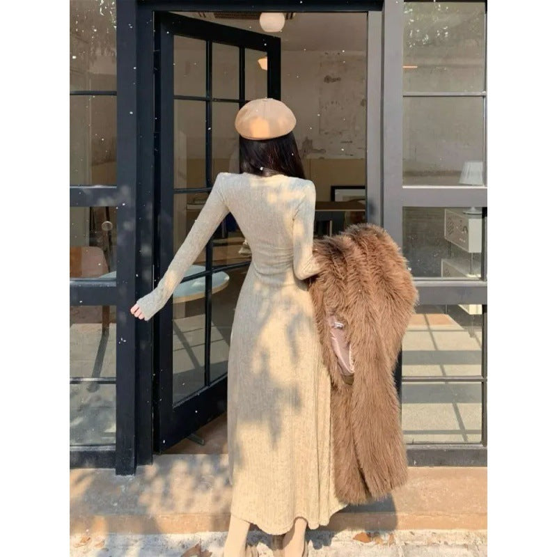 Robe tricotée tendance