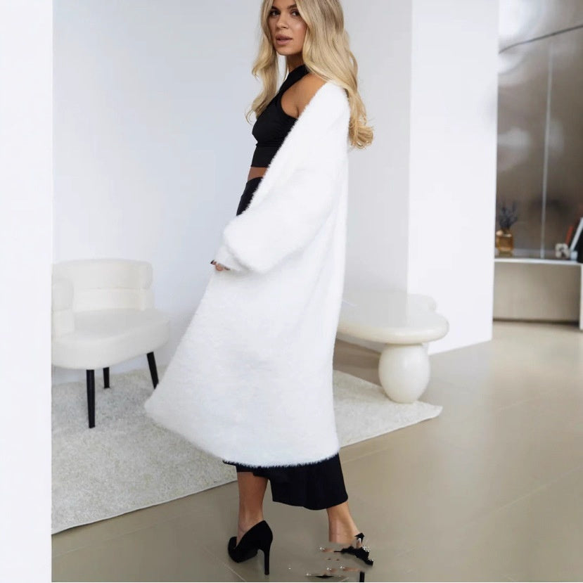 Manteau Long en Tricot