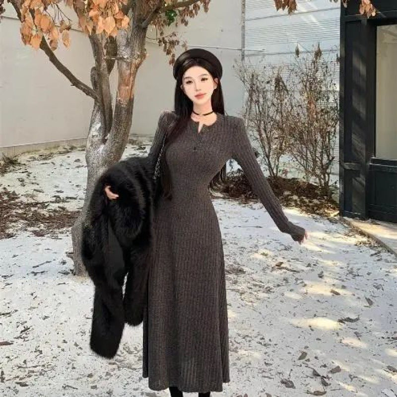 Robe tricotée tendance