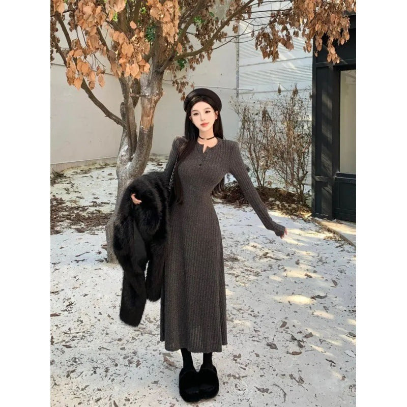 Robe tricotée tendance