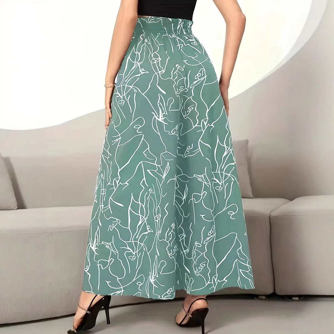 Jupe-pantalon graphique