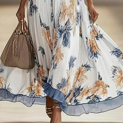 Robe longue florale