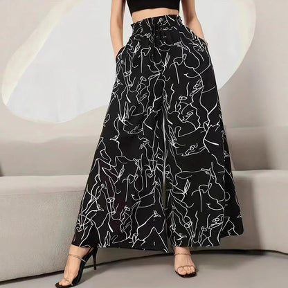 Jupe-pantalon graphique