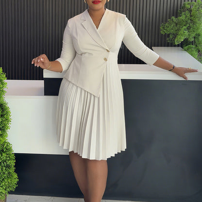 Robe plissée chic et tendance