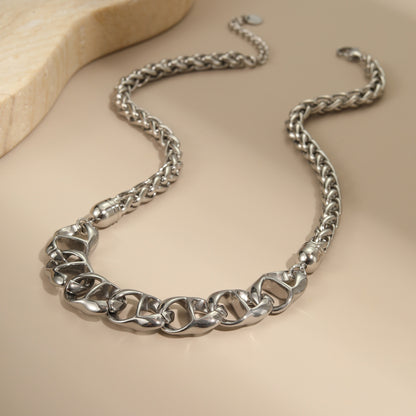 Collier à Gros Maillons Élégant et Tendance .ne se décolore