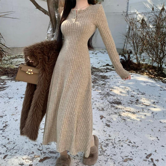 Robe tricotée tendance