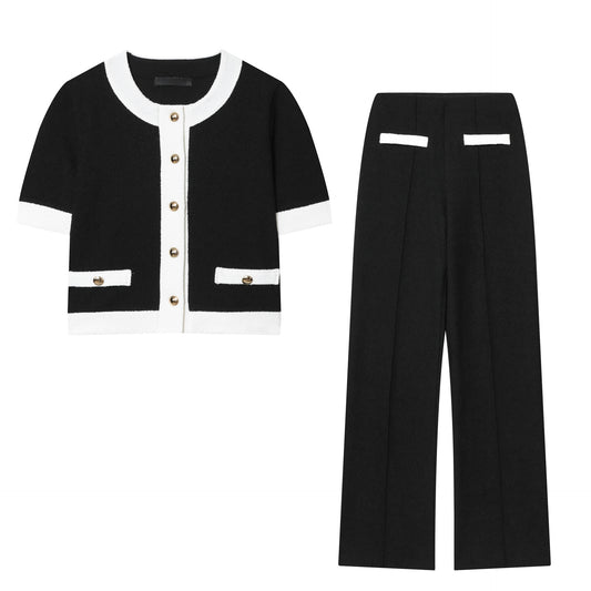 Tenue Mode avec Haut Perlé et Pantalon Ajusté