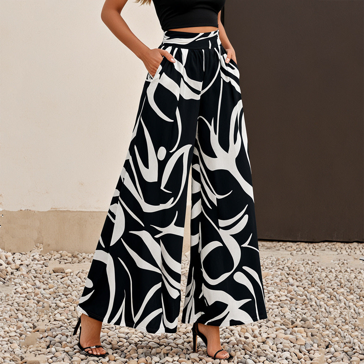 Jupe-pantalon graphique