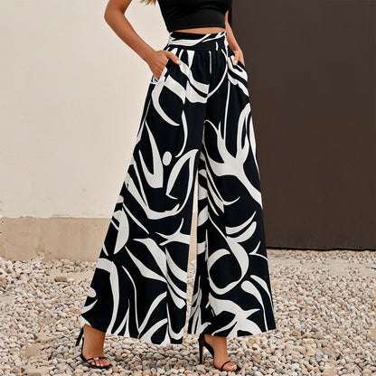 Jupe-pantalon graphique