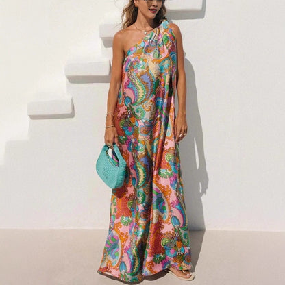 Robe fluide à imprimés